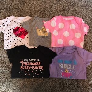 6mo baby girl onesies